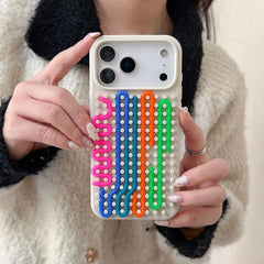 Cylindrical Labyrinth Decompression Puzzle Phone Case For iPhone | Jigsaw Puzzle Silicone Case