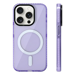 Soft Silicone Neon Clear MagSafe Phone Case For iPhone