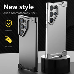 Titanium Alloy Metal Corner Bumper Case  For Samsung Galaxy | Frameless Aromatherapy Shockproof Phone Cover