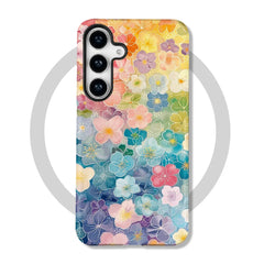Oil Painting Flower MagSafe Phone Case For Samsung