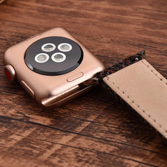 Vintage Woolen Leather Strap For Apple Watch