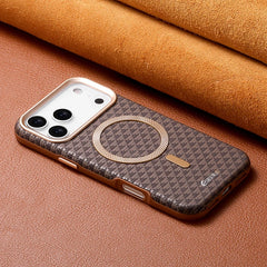 Geometric Textured MagSafe Case For iPhone | Metal Lens Phone Cover