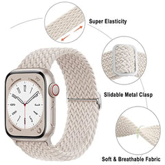 Braided Loop Strap For Apple Watch | Nylon Elastic Bracelet for iWatch