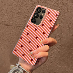Cute Heart Stripe Case For Samsung Galaxy