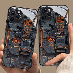 Circuit Board Pattern Glass  Phone Case For iPhone