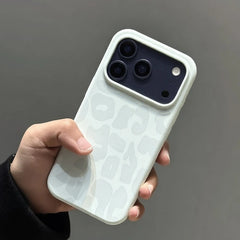 Leopard Pattern Liquid Silicone Case for iPhone