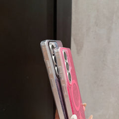 Transparent  Glitter Magnetic Phone Case For Samsung Galaxy | Shockproof Bumper Cover