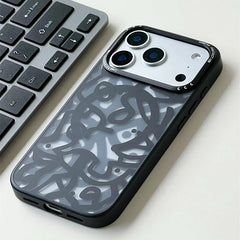 Frosted Graffiti MagSafe Case For iPhone