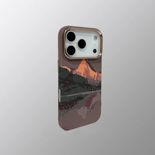 The Peak & Horizon Adventure Series Phone Cases for iPhone | Pitaka Cover | Carbon Fibre Case