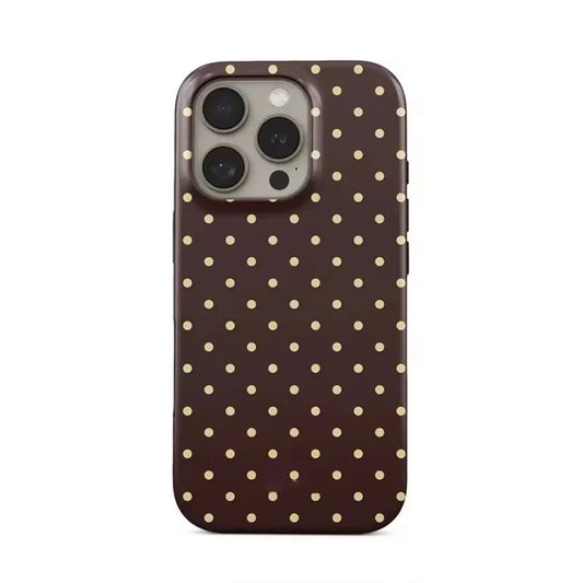 Modern Classic Patterned Case for iPhone  | Double-layer Full Edge Cover Phone