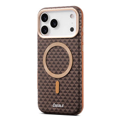 Geometric Textured MagSafe Case For iPhone | Metal Lens Phone Cover