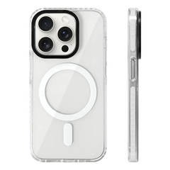 Soft Silicone Neon Clear MagSafe Phone Case For iPhone