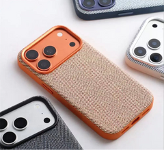 Linen Fiber Texture MagSafe Phone Case for iPhone