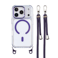 Crossbody Lanyard Clear Case for iPhone | Adjustable Shoulder Strap MagSafe Hard Cover