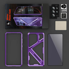 Metal Armor Frame Aluminum Alloy Back Cover for Samsung