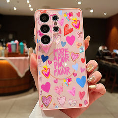 Heart Pattern Magnetic Phone Case For Samsung Galaxy