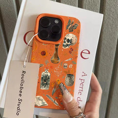 Artistic Skull Print Phone Case For iPhone