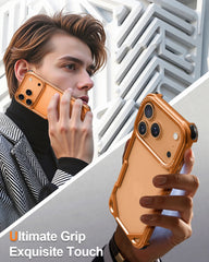 Matte Aluminum Metal Bumper Case For iPhone | Bare Naked Phone Feel MagSafe Slim Phone Cover