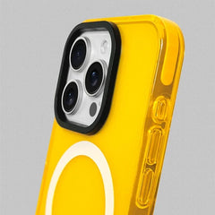 Soft Silicone Neon Clear MagSafe Phone Case For iPhone