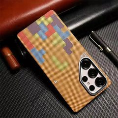 Slim Carbon Fiber Texture Magnetic Case for Samsung