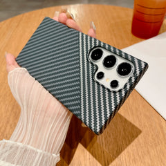 Thin Magnetic Carbon Fiber Texture Case For Samsung Galaxy