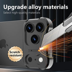 Titanium Alloy Bumper Case For iPhone | Lens Protector Borderless Metal Phone Cover