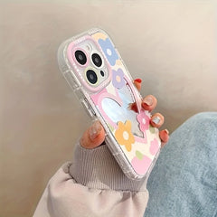 Cute Flower Mirror Phone Case For iPhone