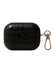 Crocodile Pattern Leather AirPods Case | Retro Minimalist Protective Cover