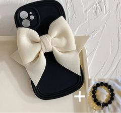 3D Bow Phone Case For iPhone with Bracelet