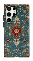 Vintage Floral Elegance Phone Case for Samsung Galaxy | Hard Dual Layer Protective Cover