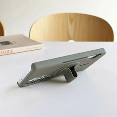 Magnetic Wallet Card Holder Case with Push-Pull Ring Stand for Samsung Galaxy