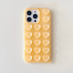 Trendy 3D Heart Suction Cup iPhone Case | Soft Silicone Hands-Free Mirror Selfie Cover