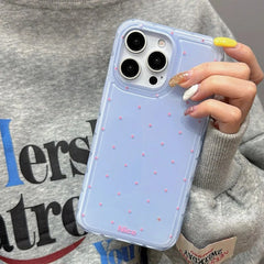 Polka Dot Soft Silicone Cover For iPhone