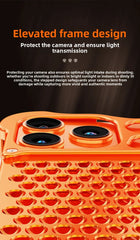 Honeycomb Metal Aluminum Alloy Heat Dissipation Bumper Phone Case for iPhone