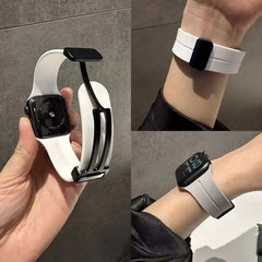 Unisex Magnetic Buckle Silicone Sport Band for Apple Watch