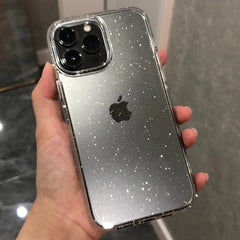 Sparkly Glitter Case for iPhone | Slim Clear Transparent Soft TPU Shockproof Bling Phone Cover
