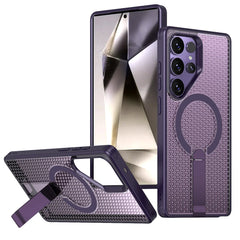 Heat Dissipation Folding Stand Magnetic Phone Case For Samsung Galaxy