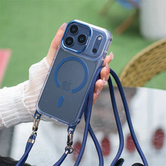 Crossbody Lanyard Clear Case for iPhone | Adjustable Shoulder Strap MagSafe Hard Cover