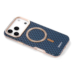Geometric Textured MagSafe Case For iPhone | Metal Lens Phone Cover