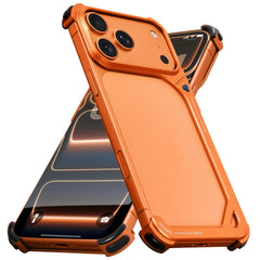 Frameless Aluminum Metal Bumper Case For iPhone | Bare Naked Phone Feel Shockproof Corner Phone Cover