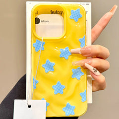 Meteorite Lattice Star Phone Case For iPhone with Bracelet
