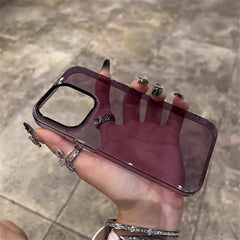 Ultra-Thin Transparent Hard Glass Case For iPhone