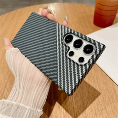 Thin Magnetic Carbon Fiber Texture Case For Samsung Galaxy