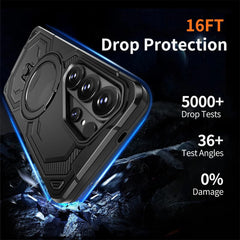 Heavy Duty Armor Rigged MagSafe Phone Case for Samsung Galaxy with Kickstand