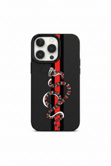 Coiled Snake Striped Phone Case for iPhone
