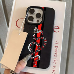 Coiled Snake Striped Phone Case for iPhone
