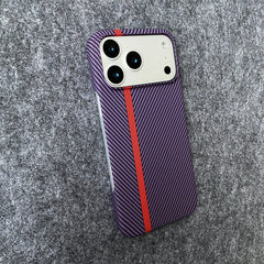 Carbon Fiber Kevlar Pattern Phone Case for iPhone | Retro Business Leather Phone Cover