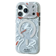 Magnetic Geometric Graffiti Case For iPhone