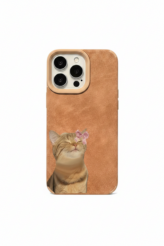 Cute Cartoon Cat Silicone Phone Case for iPhone