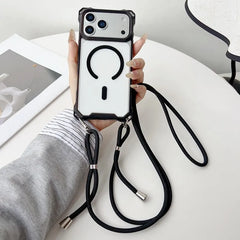Crossbody Strap Lanyard Magnetic Case For iPhone